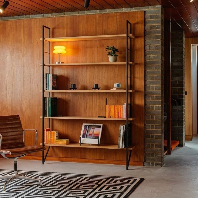 Mid-Century Ladder Shelving