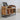 Large Stack [Box-Frame Base] Oak Record / Media Stand