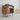 Small Hairpin-leg Oak Record / Media Stand