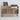 Large Stack [Hairpin-Leg] Oak Record / TV Stand