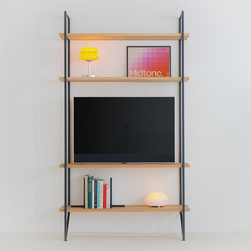 Ladder TV / Media Shelving Unit [4 tier]